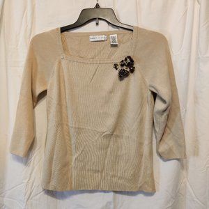 Silk and Cotton blouse - womens size XL